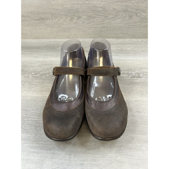 SAS Step Out Womens Brown Mary Jane Shoes 9n Flat Leather Casual Comfort - Picture 2 of 10